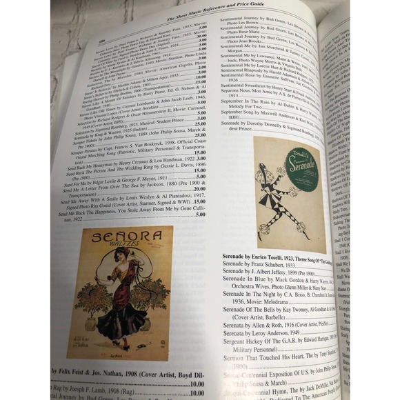 Table Book Sheet Music Reference & Price Guide Second Edition Guiheen Pafik 1998 - Picture 11 of 13